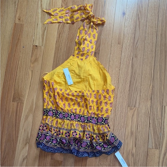J. Crew Halter Peplum Top in Sunny Block Floral Paisley Print NWT Size Small - Picture 5 of 5